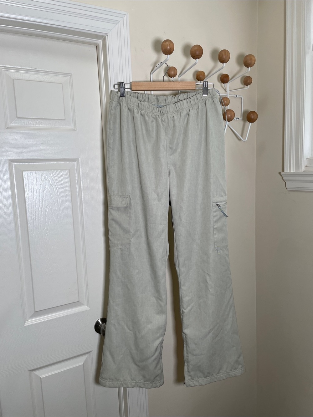 Nike - Y2K Wide Legged Baggy Athletic Pants - Cream - XL